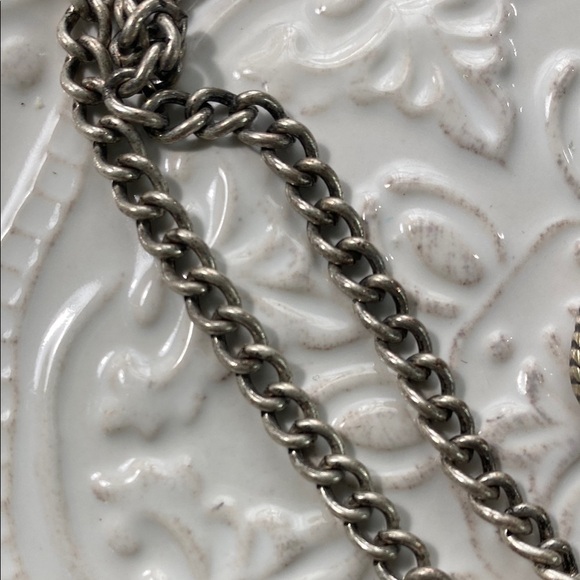 Lucky Brand Elegant Silver and Turquoise Jewelry Necklace Bracelet Set Vintage - Picture 6 of 12